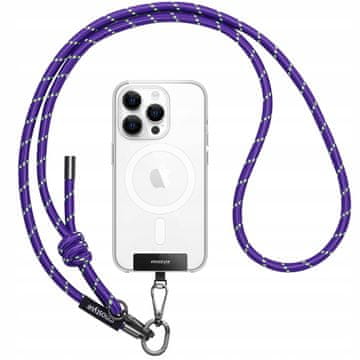 Innostyle remen za vrat telefona, crossbody, umetak, jako ljubičasti, 8 mm