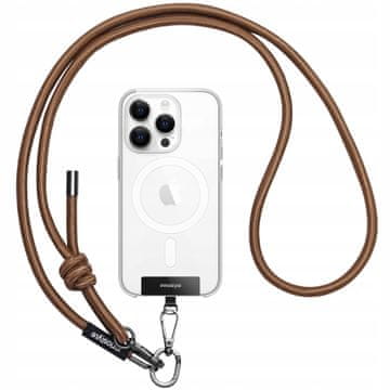 Innostyle remen za vrat telefona, crossbody, umetak, jako smeđi, 8 mm