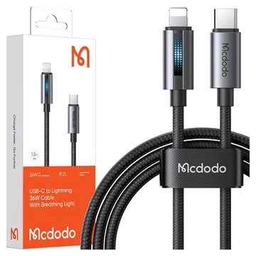 Mcdodo Mcdodo kabel za punjenje usb-c lightning brzog punjenja za iphone 1m led