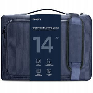 Innostyle torba za prijenosno računo 13 14 vodootporna futrola omniprotect remen