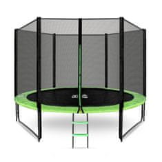 Aga Sport Pro Trampolin 305 cm Svijetlo zelena + zaštitna mreža + ljestve