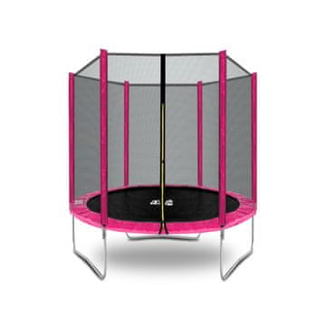 Aga SPORT TOP Trampolin 180 cm Ružičasta + zaštitna mreža