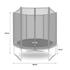 Aga SPORT TOP Trampolin 180 cm Svijetloplava + zaštitna mreža