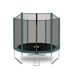 Aga Sport Top Trampolin 250 cm Tamno zelena + zaštitna mreža + ljestve