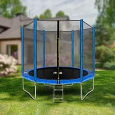 Aga Sport Top Trampolin 250 cm Plava + zaštitna mreža + ljestve