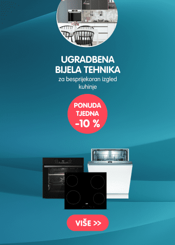 Ponuda tjedna: - 10 % popusta na odabranu ugradbenu bijelu tehniku