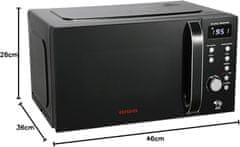 AIWA mikrovalna pećnica s kombinaciju roštilja AMW-202DG/BK, 20 l, digitalna, 700W