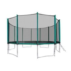 Aga Sport Pro Trampolin 500 cm Tamno zelena + zaštitna mreža + ljestve + džep za obuću