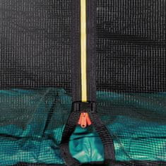 Aga Sport Pro Trampolin 500 cm Tamno zelena + zaštitna mreža + ljestve + džep za obuću