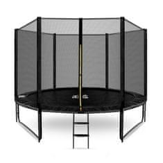Aga Sport Pro Trampolin 305 cm Crna + zaštitna mreža + ljestve