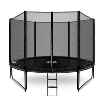 Aga Sport Pro Trampolin 305 cm Crna + zaštitna mreža + ljestve