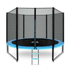 Aga Sport Pro Trampolin 305 cm Svijetloplava + zaštitna mreža + ljestve