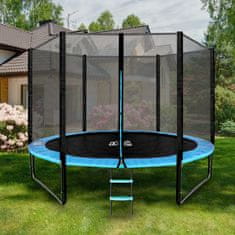 Aga Sport Pro Trampolin 305 cm Svijetloplava + zaštitna mreža + ljestve