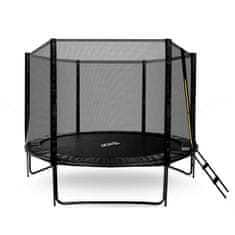 Aga Sport Pro Trampolin 305 cm Crna + zaštitna mreža + ljestve