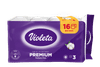 Premium toaletni papir, pamučni, 3-slojni, 16/1