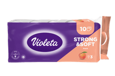 Strong & Soft toaletni papir, Breskva, 3-slojni, 10/1