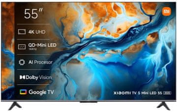 Xiaomi TV S mini LED 55 (2025) televizija, 139 cm (55), 4K UHD, QD MINI LED (L55MA-SPLEU)