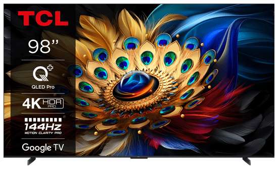 TCL 98C655 4K UHD QLED televizor, Google TV