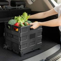 HOME & MARKER® Višenamjenska sklopiva kolica za prijevoz tereta 35x38x29 cm, prijenosna i kompaktna | CARRYMAX