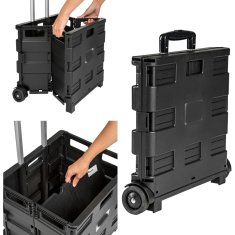 HOME & MARKER® Višenamjenska sklopiva kolica za prijevoz tereta 35x38x29 cm, prijenosna i kompaktna | CARRYMAX