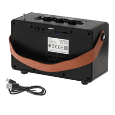 Camry Radio Camry Cr 1902b, Analog FM, Bluetooth, USB, SD, Black