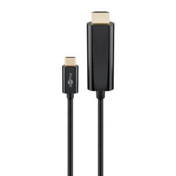 Goobay USB-C (M) na HDMI (M) 4K 60Hz 1,8 m crni kabel