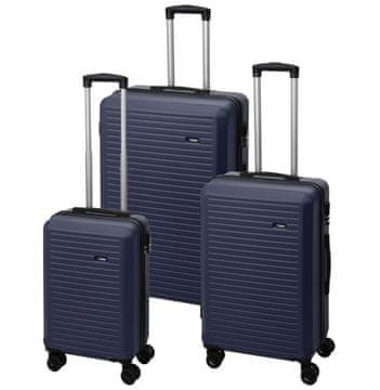 ProWorld Set od 3 kofer na kotačima, 50/60/70 cm, plavi