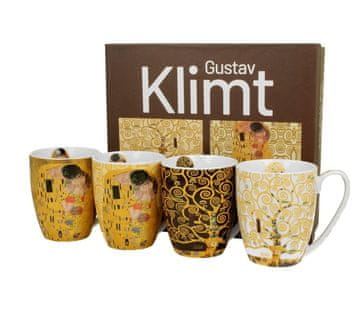 ZAKLADNICA DOBRIH I. Set od 4 klasične šalice inspirirane Gustavom Klimtom