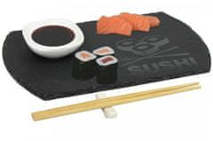EXCELLENT Set za suši KO-210000220 Sushi set porcelain/slate/bamboo set of 4 pcs