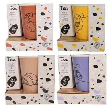 EXCELLENT Kupa KO-ABM200190žuto s čajem u poklon kutiji žuto