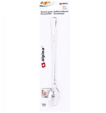 Alpina Žlica za desert ED-222456 Dessert spoon stainless steel set of 3 pcs 21 cm