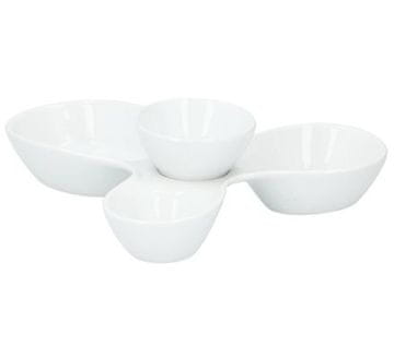 Alpina Poslužavnik ED-218490 Pladanj za posluživanje grickalica i zdjelica za umakanje