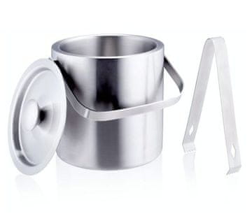 Alpina Kanta za led ED-249576 Ice bucket + tongs stainless steel 1.2 l