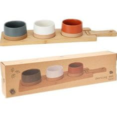 EXCELLENT Set zdjela KO-210000970 snack serving tray with cutting board 4 pcs