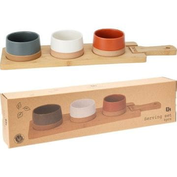 EXCELLENT Set zdjela KO-210000970 snack serving tray with cutting board 4 pcs