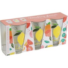 EXCELLENT Staklo KO-170488900ruzo 300 ml set od 3 komada ružičaste breskve