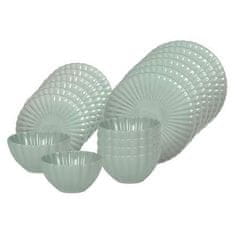 Ostatní Set tanjura za večeru HT-24327959 18 kom. Cvijet zeleni