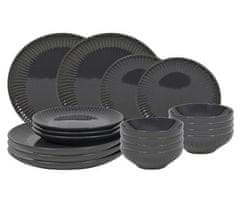 Ostatní Set tanjura za večeru HT-24327583 18 kom sjajno siva