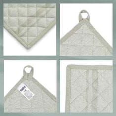 Kela Držač za lonce KL-12744 Tia 100% pamuk smoky green 20.0x20.0cm