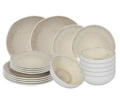 Ostatní Set tanjura za večeru HT-24327362 18 kom Bijeli pijesak