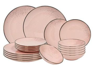 Ostatní Set tanjura za večeru HT-24327468 18 pcs Lucca pink
