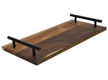 Ostatní Poslužavnik HT-24501457 izrađen od akacijevog drveta s ručkama 36x17x2cm
