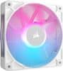 RX iCue Link RX120 RGB ventilator, 120 mm, jedan ventilator, bijeli