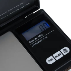 Ruhhy Precizna džepna vaga RUHHY s poklopcem, 500g/0,1g, LCD, 2xAAA