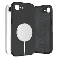 Tech-protect Liquid Silicone MagSafe maska za iPhone 16e, crno