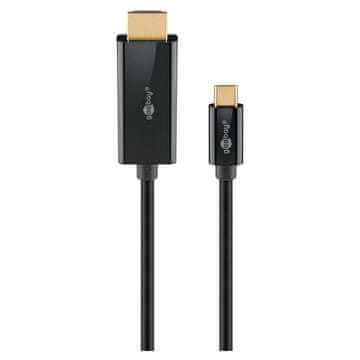 Goobay USB-C (M) na HDMI (M) 4K 60Hz 18 Gbit/s 2m crni kabel