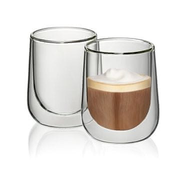 Kela Staklo KL-12404 Cappuccino glasses FONTANA set of 2 pcs 180 ml