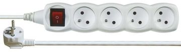 EMOS Produžni kabel P1412 2m / 4 sockets / with switch / white / PVC / 1 mm2