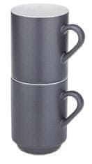Kela Kupa KL-12757 ceramic 300 ml Mattia set of 2 gray