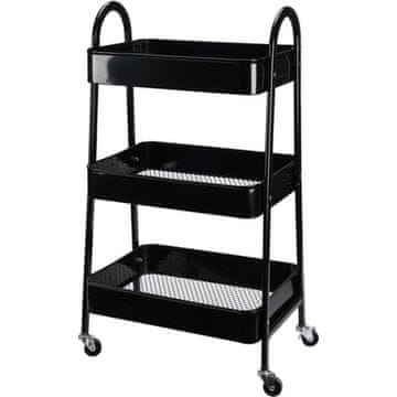 HOMESTYLING Kolica za odlaganje u kuhinji KO-C80902020 three-level metal black